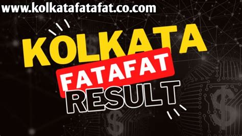 Kolkata FF Fatafat Tips Today April [2024] .